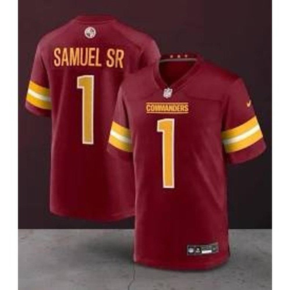 Nike Men's S Burgundy Football Jersey Curtis‎ Samuel Washington Commanders